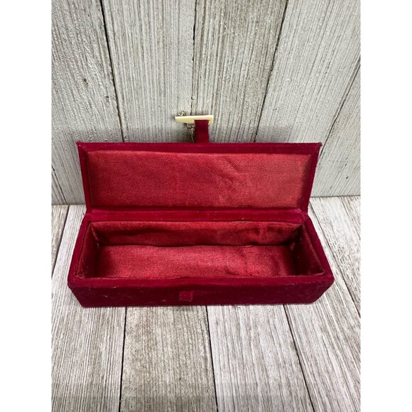 Vtg Cloisonne Novelty Beach Sunglasses w/ Red Velvet Box Christmas Ornament 5.5" - Picture 5 of 6